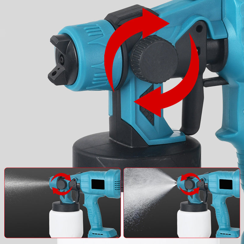 Pistola a spruzzo elettrica senza fili ⚡ 800 ml/minuto per spruzzare senza interruzioni 💪 Ricaricabile, senza fili, spruzza da qualsiasi angolazione senza perdite. Perfetta per mobili, recinzioni e muri 🏠