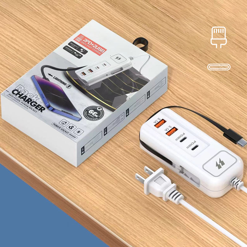 🔈🔈Novità 2026🔥Presa di ricarica rapida multifunzione - 2PD + 2USB