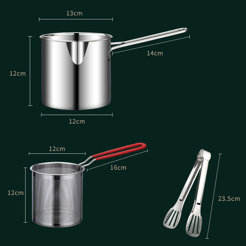 🔥 OFFERTA SPECIALE: 50% DI SCONTO! 🍳 Friggitrice multifunzione in acciaio inossidabile 304 – Friggi, rosola, lessa e stufa tutto in un unico recipiente ✨