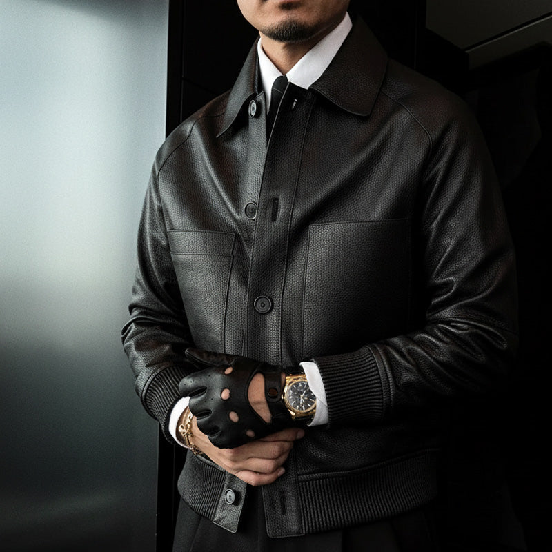 🧥 SCONTO DEL 60%! ✨ Giacca in similpelle da uomo su misura 2025 – Lavorazione di alta qualità, taglio classico e sensazione traspirante 💎📦