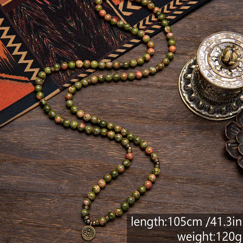 📢📢60 % OFF !! ⏰Bohemian Natural Stone Beaded Necklace