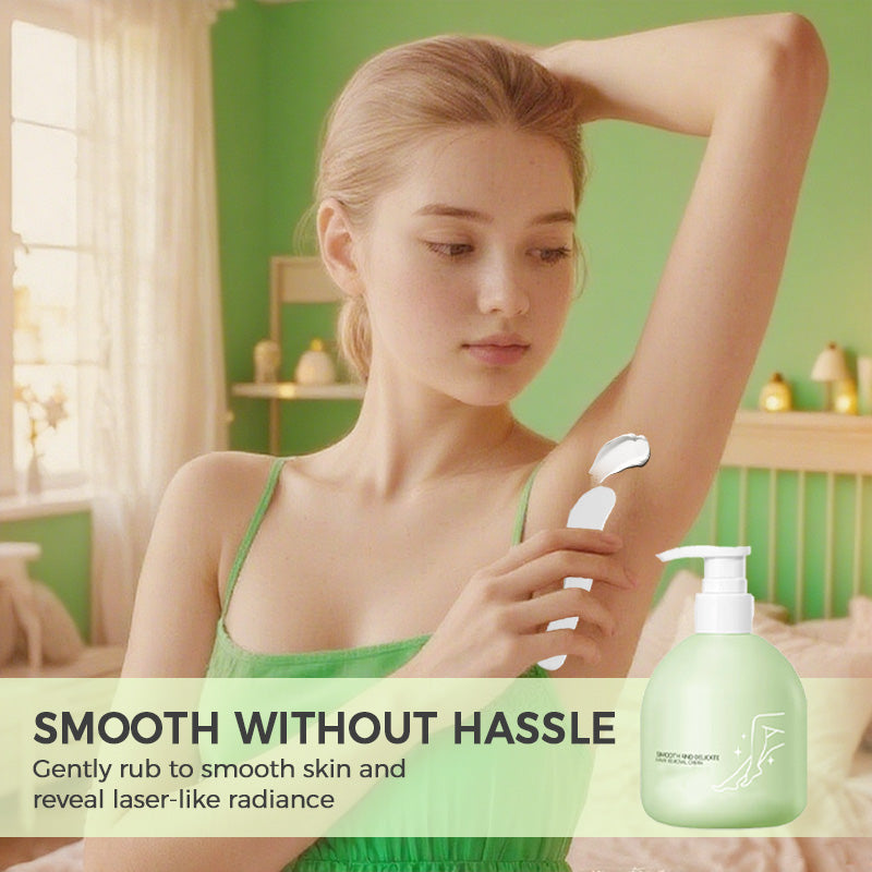 🧴 SCONTO DEL 50%! 🪒 Set delicato e delicato – Crema depilatoria + rasoio – Indolore, per pelli sensibili, senza macchie scure né peli residui 🌸