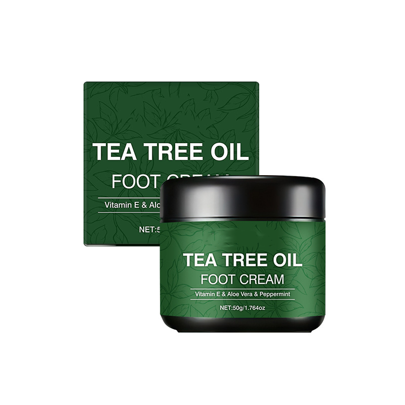 Crema Maschera Piedi all'Olio di Tea Tree 🦶 — Aloe per un'idratazione profonda, Vitamina E per riparare la pelle screpolata: concediti un trattamento piedi da SPA direttamente a casa tua 🧴