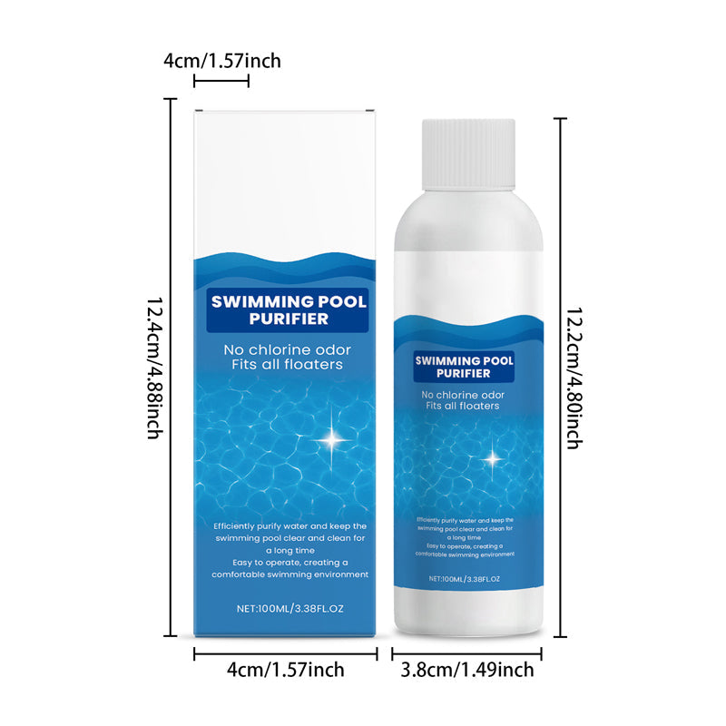 💧🌊 Brillantante a pH neutro – addio acqua verde! ✨🚀 Facile da dosare, senza odore di cloro. Per un'esperienza di bagno naturalmente pura e meno fatica nella pulizia.