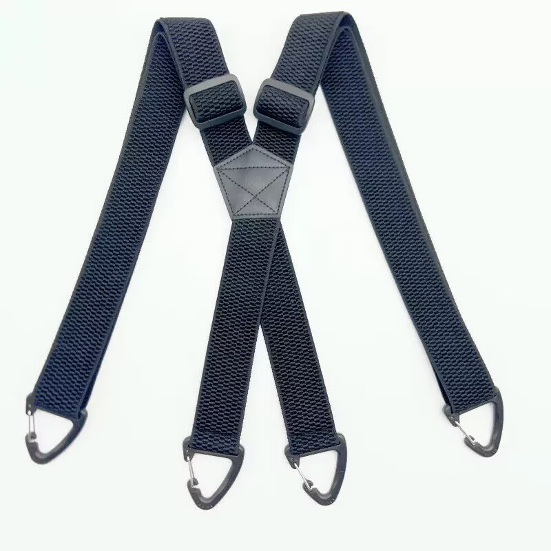 Spallacci antiscivolo 👖 Elastici larghi + ganci robusti, regolatore in metallo, poliestere resistente, adatti sia per l'abbigliamento da lavoro che per l'uso esterno 🔧