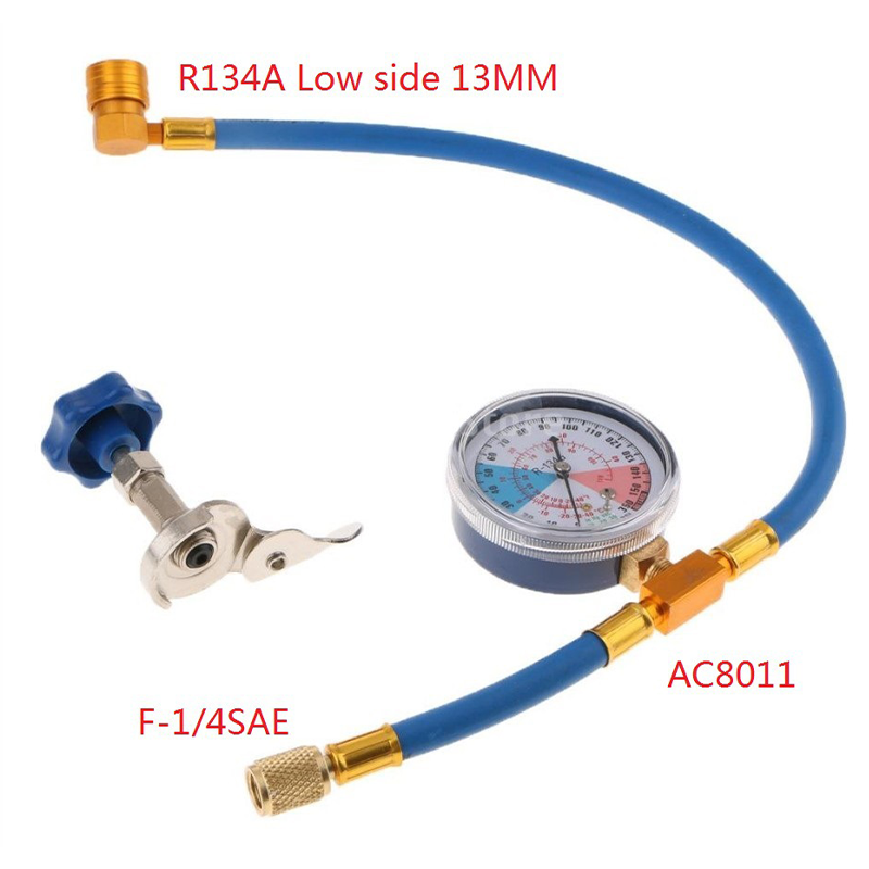 🔧50% DI SCONTO! ❄️ Tubo di ricarica per refrigerante R134a con manometro – A tenuta stagna, di facile lettura e compatibile con auto, camion o impianti di climatizzazione domestici – ricarica fai da te in tutta sicurezza 🚗