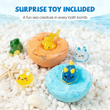 🛁 SCONTO DEL 60% | 🌊 Bombe da bagno a tema oceano | 60 g*12 pezzi, idea regalo divertente e per un bagno schiumoso ✨