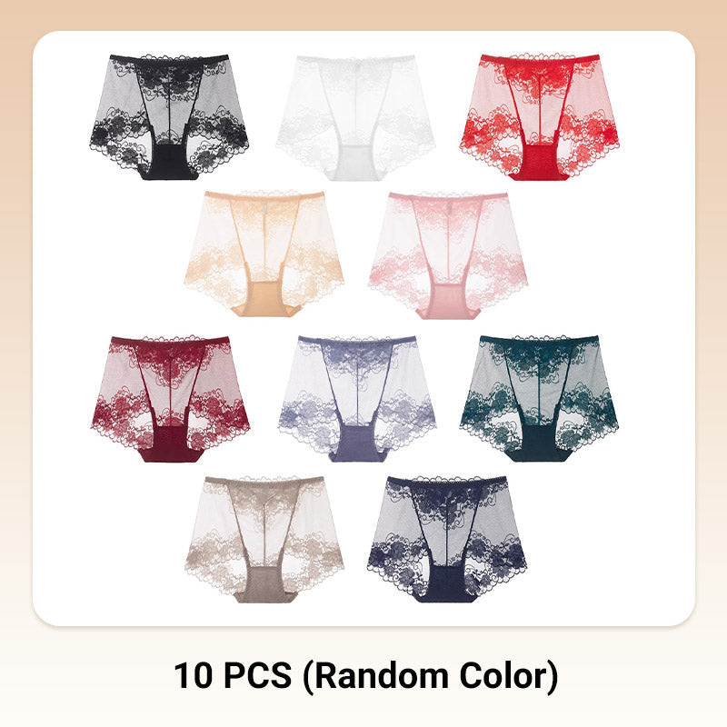 🌸60% di sconto🧶 Boxer da donna con vita alta in pizzo lavorato a mano all'uncinetto: traspiranti, in stile vintage e comodi da indossare 🌸