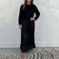 🔈🔈Offerta limitata - 60% di sconto🎉🎁Women's Solid Color Long Sleeve Jumper & Pleated Bottom Dress