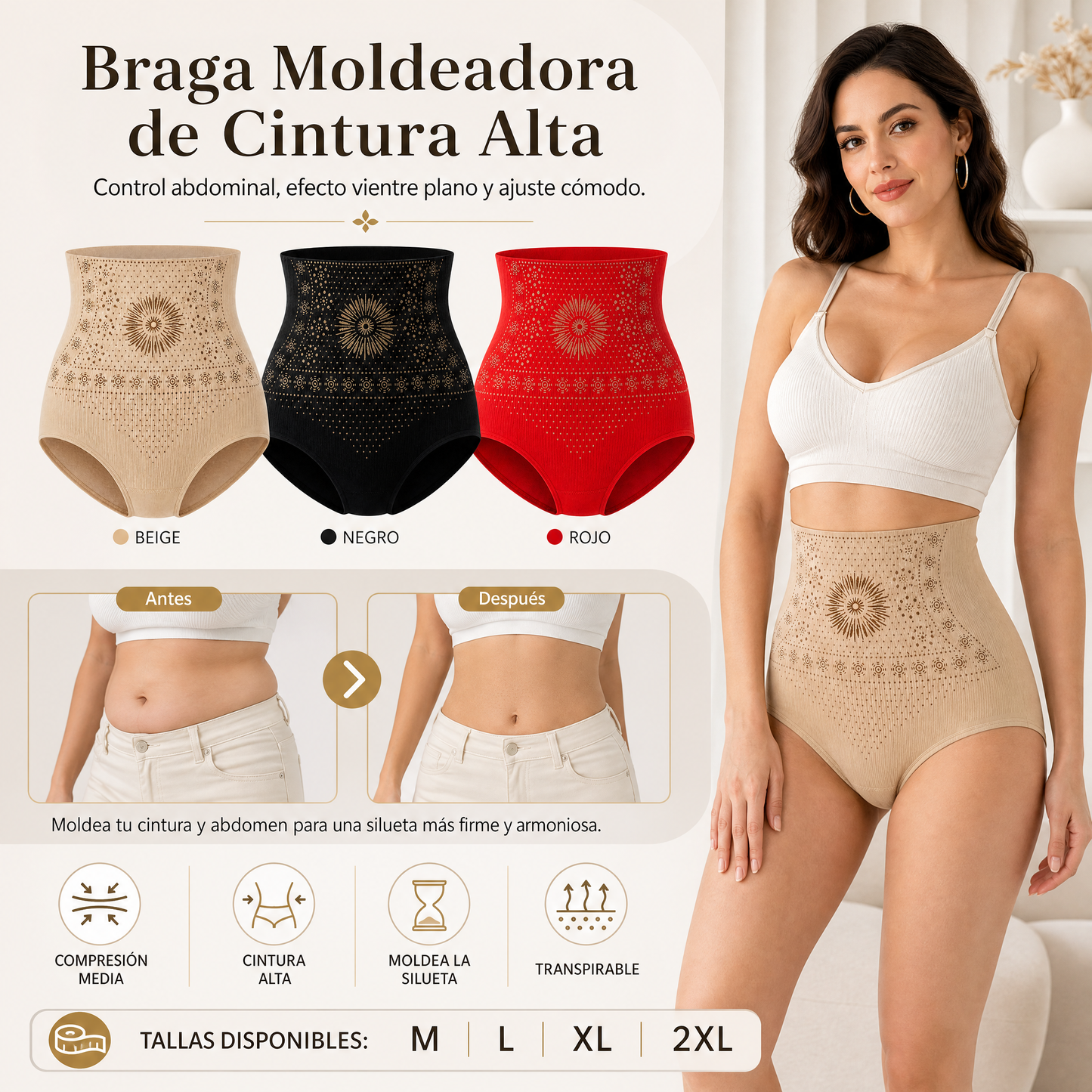 🥳👖 Slip modellanti a vita alta – Slip modellanti con effetto compressivo per una vita ben definita 💞