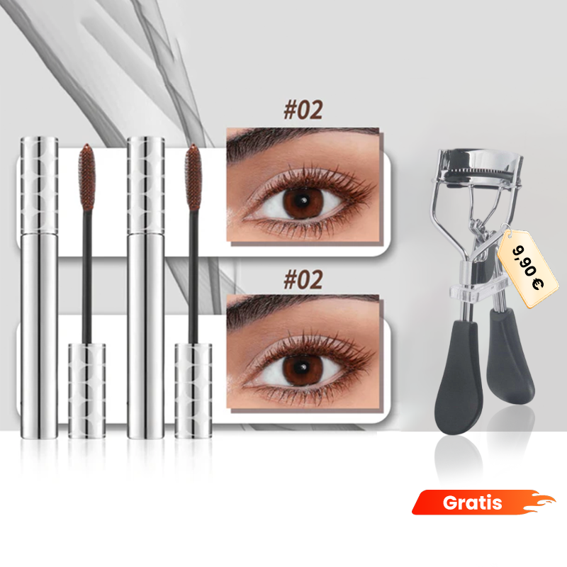 💖ACQUISTANE 1 E NE RICEVI 2 IN OMAGGIO✨ Duo di mascara in tubetto nero e marrone per il trucco delle ciglia✏️