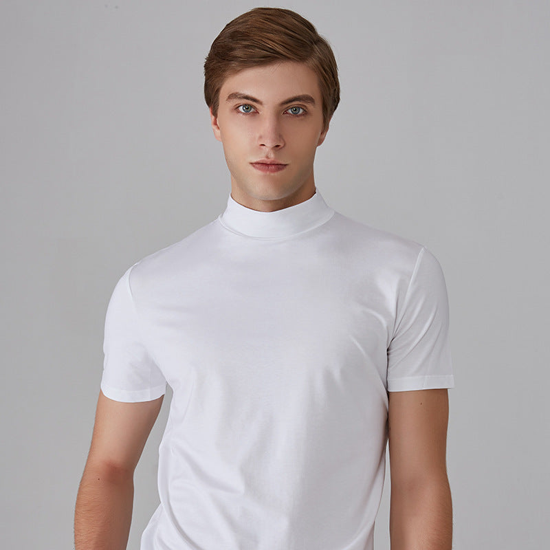 🔈🔈2026 Saldi - 60% DI SCONTO🎁T-shirt slim fit con collo alto da uomo