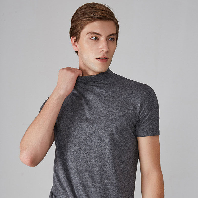 🔈🔈2026 Saldi - 60% DI SCONTO🎁T-shirt slim fit con collo alto da uomo