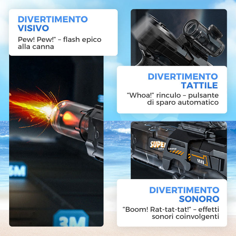 🌊SALDI ESTIVI - 60% DI SCONTO🔫💦Pistola ad acqua effetto fiamma