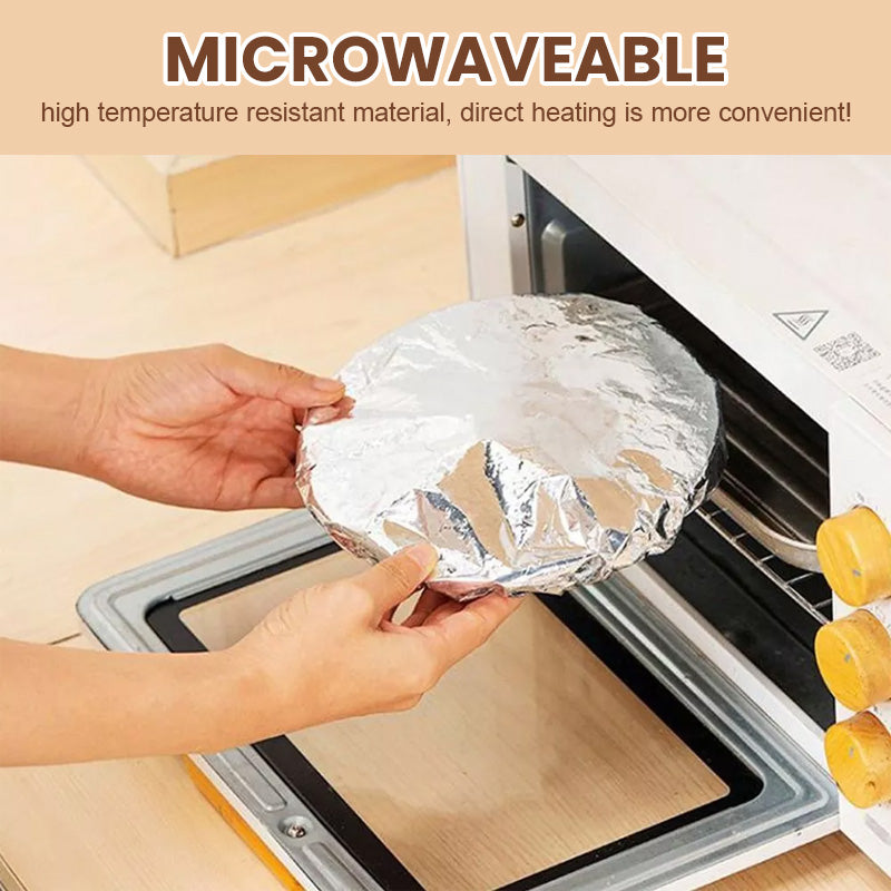 🔥50% DI SCONTO🧊 Copertura isolante intelligente in alluminio 🍱 Mantiene il cibo caldo più a lungo, riutilizzabile e perfetta per l'uso quotidiano e per le gite ✨
