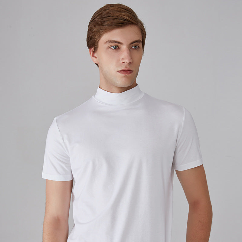 🔈🔈2026 Saldi - 60% DI SCONTO🎁T-shirt slim fit con collo alto da uomo