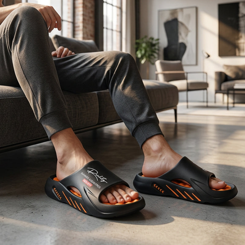 ☁️🦶 Pantofole in memory foam | Supporto per l'arco plantare, antiscivolo, adatte all'uso su superfici asciutte e bagnate, facili da indossare e togliere, eleganti e versatili