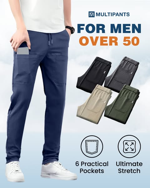 👖65% DI SCONTO🛠️MultiPants – Pantaloni cargo resistenti, multitasche e altamente elasticizzati 2