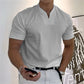 👕SCONTO DEL 60% ORA! 💎 T-shirt da uomo a maniche corte con scollo a V, stile business, in misto cotone traspirante, vestibilità classica e disponibile fino alla taglia 5XL ✨