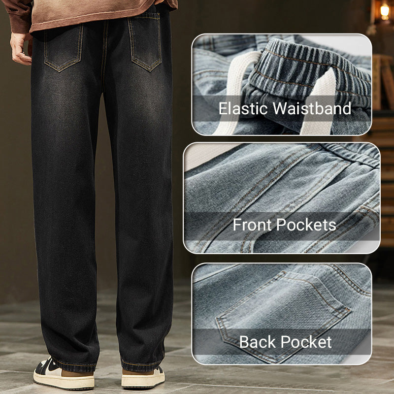 🔈🔈SCONTO DEL 60%!!🔥Jeans larghi e dritti da uomo👖💥