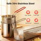 🔥 OFFERTA SPECIALE: 50% DI SCONTO! 🍳 Friggitrice multifunzione in acciaio inossidabile 304 – Friggi, rosola, lessa e stufa tutto in un unico recipiente ✨