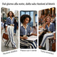 🎁Nuovi articoli con il 60% di sconto💥Completo composto da camicia a righe e pantaloni a gamba larga: comodo ed elegante per tutti i giorni.