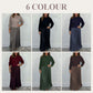 🔈🔈Offerta limitata - 60% di sconto🎉🎁Women's Solid Color Long Sleeve Jumper & Pleated Bottom Dress
