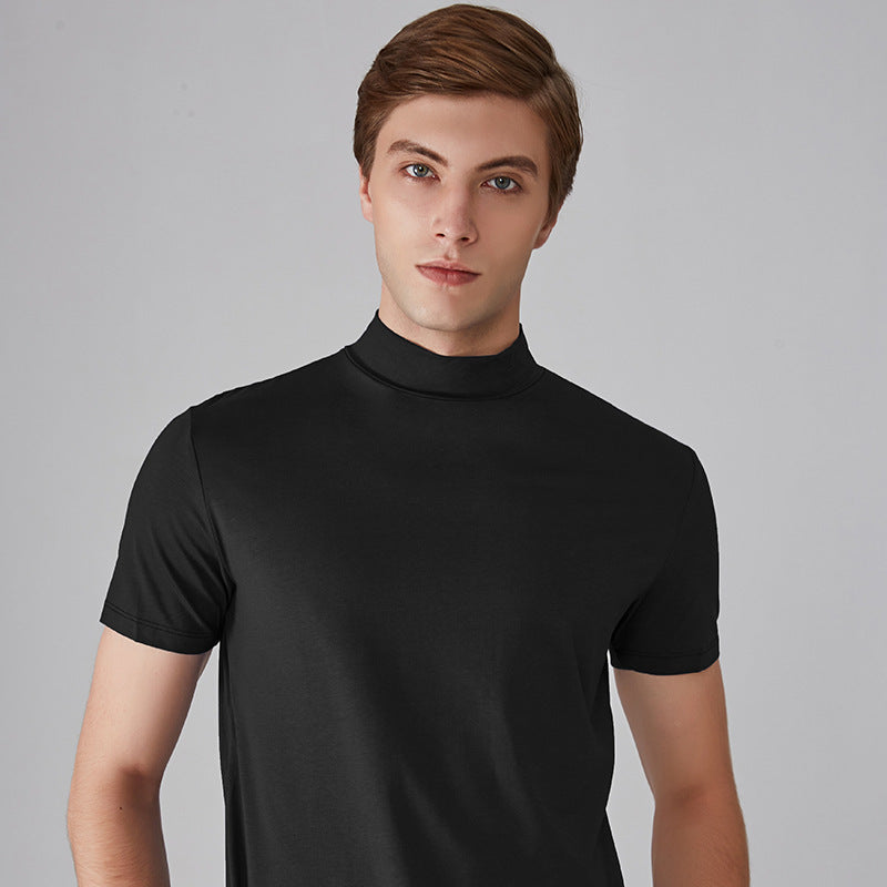 🔈🔈2026 Saldi - 60% DI SCONTO🎁T-shirt slim fit con collo alto da uomo
