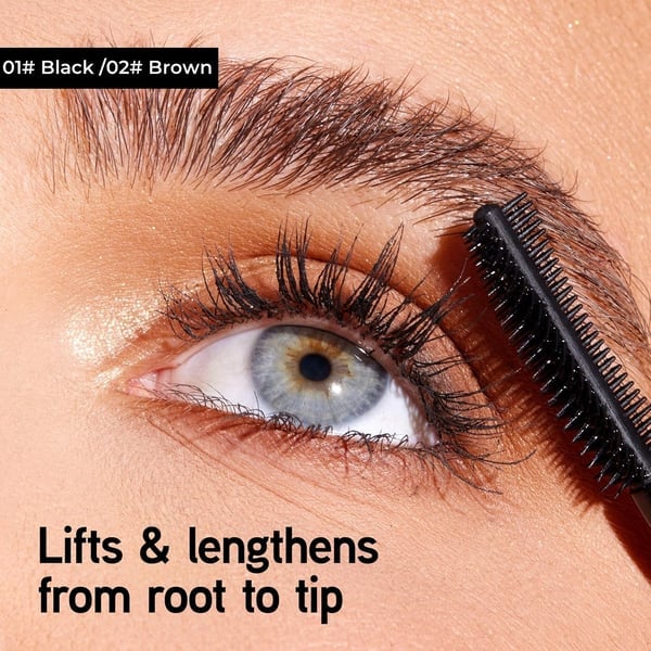 💖ACQUISTANE 1 E NE RICEVI 2 IN OMAGGIO✨ Duo di mascara in tubetto nero e marrone per il trucco delle ciglia✏️