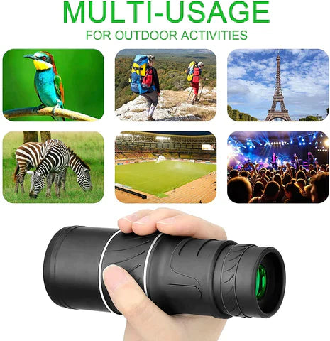 🔭 60% DI SCONTO ORA! ✨ Monocolo Telescopico 16X52 – Zoom Bifocale, Visione Notturna & Design Impermeabile 🌙🧭