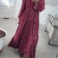🌺60% DI SCONTO ORA! ✨ Abito lungo da donna in rayon floreale con fodera in vita e arricciatura – Vestibilità perfetta, tessuto leggero ed elegante stile boho 💃