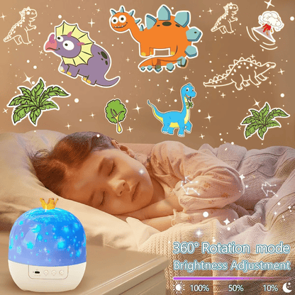 🎃👻PROMOZIONE ULTIMO GIORNO - 55% DI SCONTO💜Proiettore notturno per bambini con 15 set di pellicole🔋Ricarica Type-C