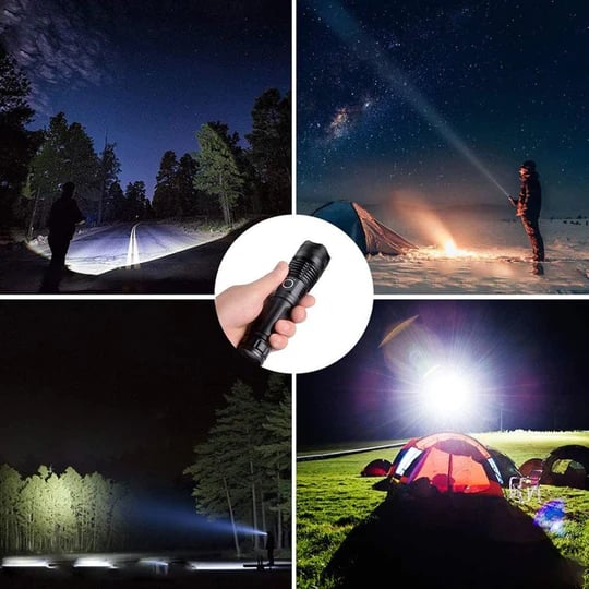 🔦 SCONTO DEL 60%! 🎉 Torcia ricaricabile da 90000 lumen: luminosità estrema, impermeabile e batteria a lunga durata 📦