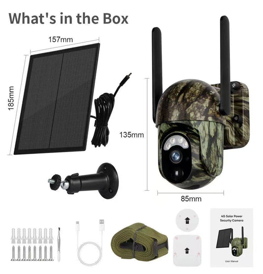 🔥🎥 Telecamera di sorveglianza solare wireless 4G LTE CB114S – 💎 Anteprima in tempo reale 2K HD, copertura panoramica a 360°, non richiede Wi-Fi, controllo remoto tramite app, impermeabile, rilevamento del movimento, visione notturna