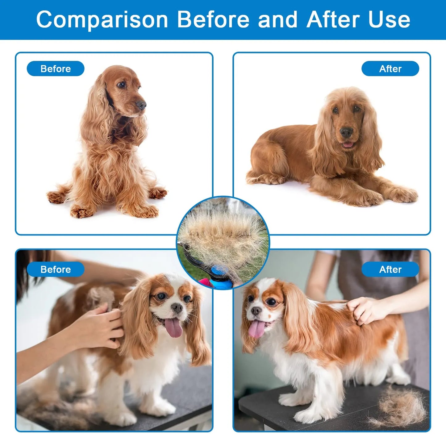 ⏰🔥SCONTO DEL 50% PER UN PERIODO LIMITATO!🔥OLTRE 50K+ VENDUTE!Spazzola professionale anti-muta per cani e gatti