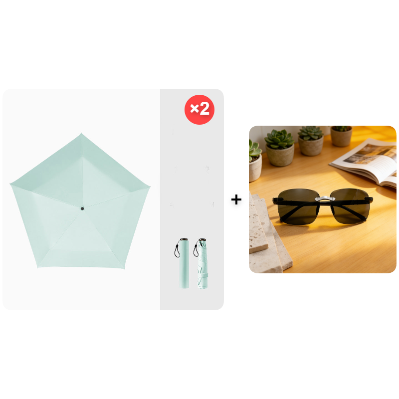 ☂️ Ombrello parasole ultraleggero in fibra di carbonio | 🚶 Per gli spostamenti quotidiani, i viaggi e le attività all’aperto – 103 g, chiuso 20 cm | UPF 50+, blocca il 99,9% dei raggi UV | Isolamento termico e raffreddamento
