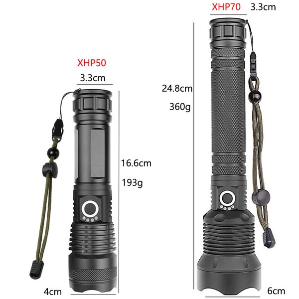 🔦 SCONTO DEL 60%! 🎉 Torcia ricaricabile da 90000 lumen: luminosità estrema, impermeabile e batteria a lunga durata 📦