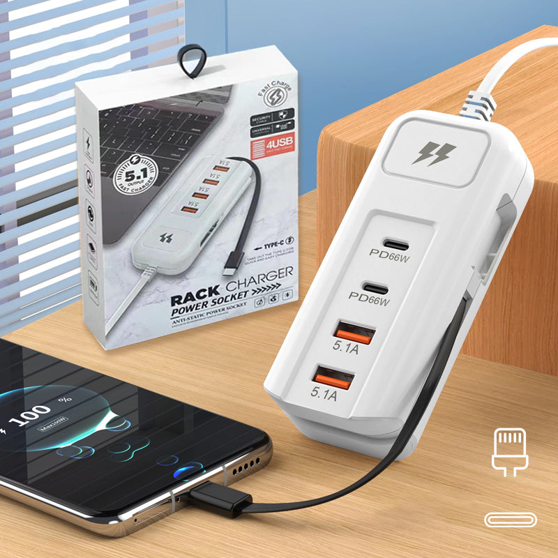 🔈🔈Novità 2026🔥Presa di ricarica rapida multifunzione - 2PD + 2USB