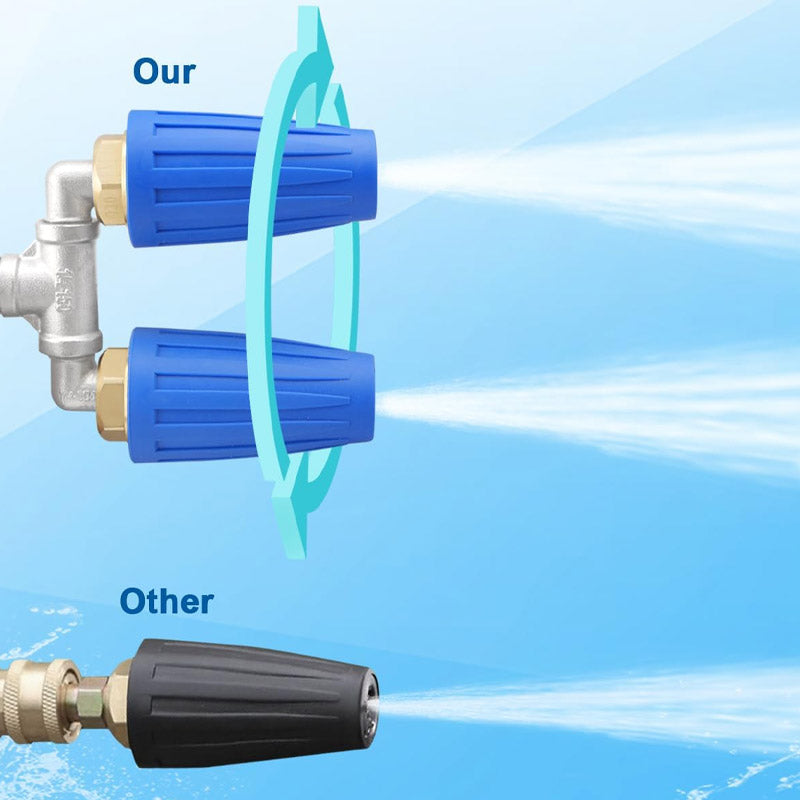 🎯🔥 Offerta speciale: 60% di sconto! 🚿 Ugello turbo in acciaio inossidabile 🌟 – Perfetto per terrazze, automobili e facciate 🏡🚗