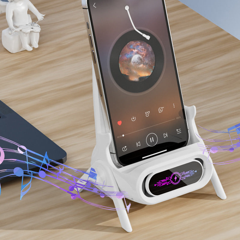 📱 SCONTO DEL 60%! ✨ Supporto per telefono con caricatore rapido wireless - Regolazione universale e rotazione a 360°, ideale per viaggi o ufficio 🚗📦