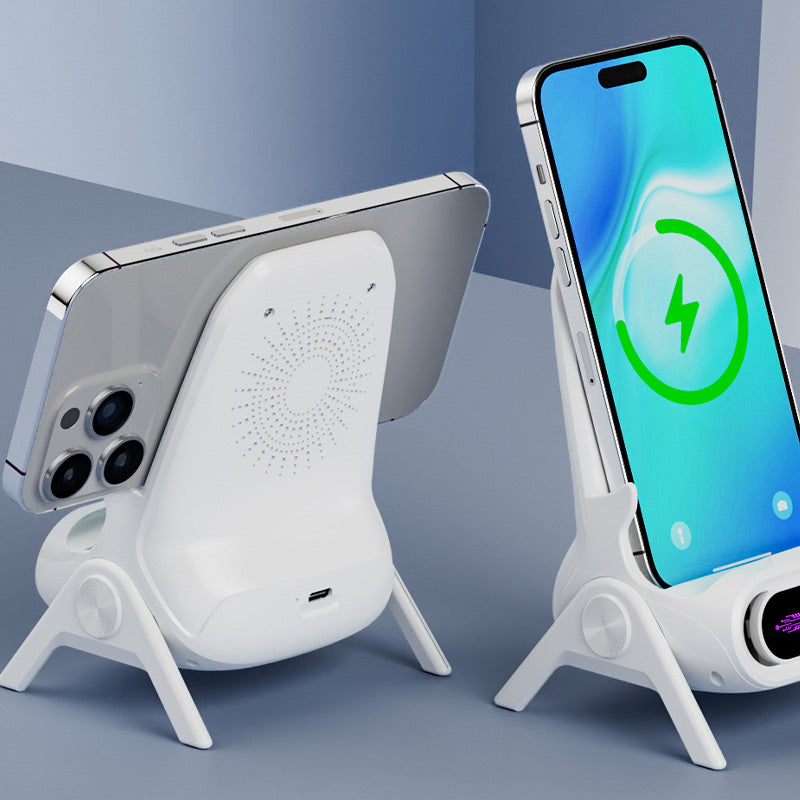 📱 SCONTO DEL 60%! ✨ Supporto per telefono con caricatore rapido wireless - Regolazione universale e rotazione a 360°, ideale per viaggi o ufficio 🚗📦