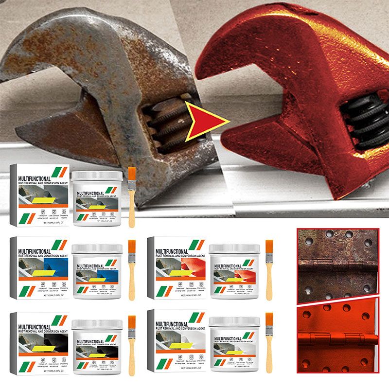 🥳OFFERTA IMPERDIBILE 2026🥳⚙️SCONTO DEL 60%! Convertitore di ruggine multifunzionale: basta applicarlo con un pennello e la ruggine sparisce. Finitura pronta per il primer. Perfetto per auto, recinzioni e mobili da esterno. 🌧️🔩