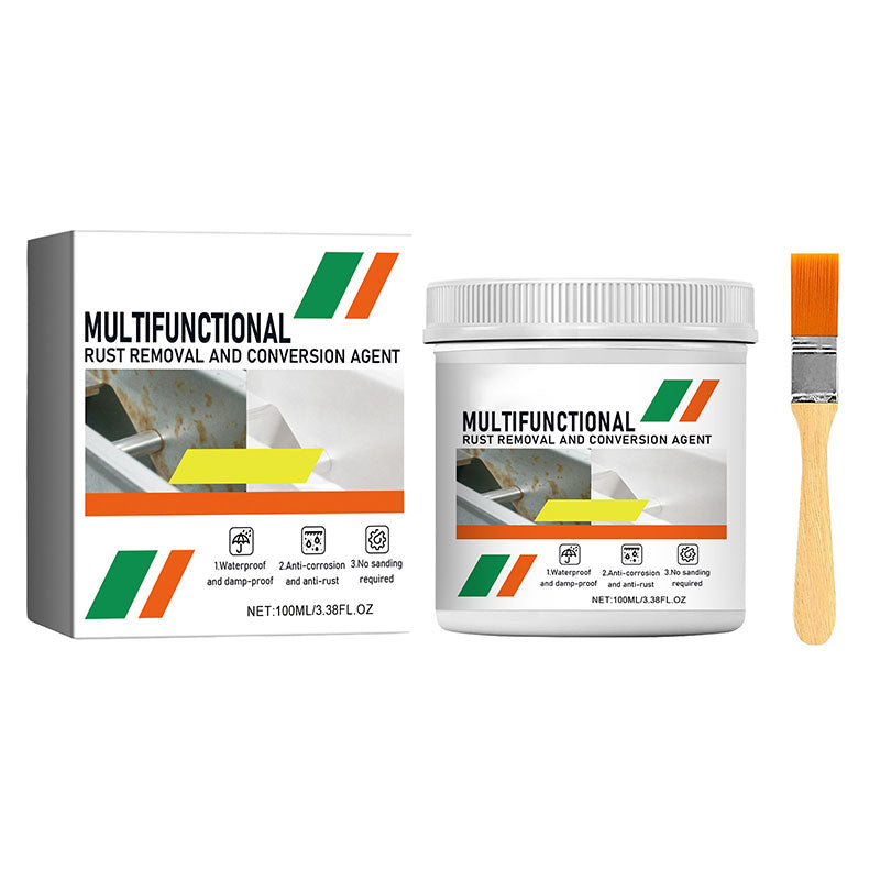 🥳OFFERTA IMPERDIBILE 2026🥳⚙️SCONTO DEL 60%! Convertitore di ruggine multifunzionale: basta applicarlo con un pennello e la ruggine sparisce. Finitura pronta per il primer. Perfetto per auto, recinzioni e mobili da esterno. 🌧️🔩
