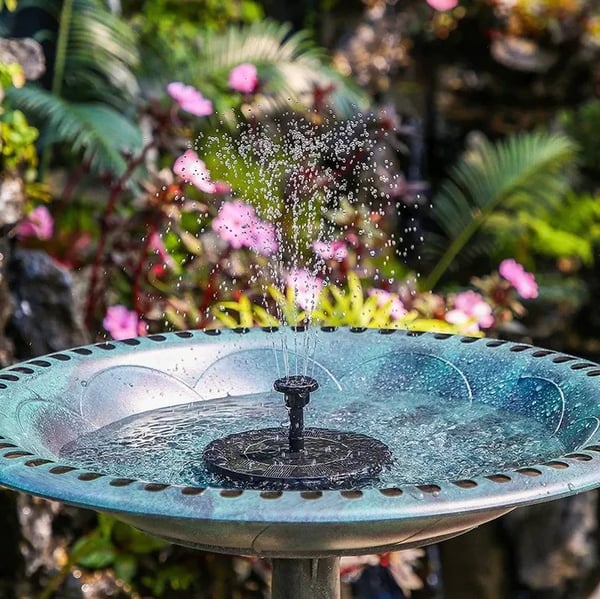 💧SCONTO DEL 60% IN QUESTO MOMENTO! ☀️ Pompa solare per fontana e vaschetta per uccelli – Pannello solare da 1,4 W, 4 ugelli e modello sommergibile per laghetti, giardini e piscine 🐦