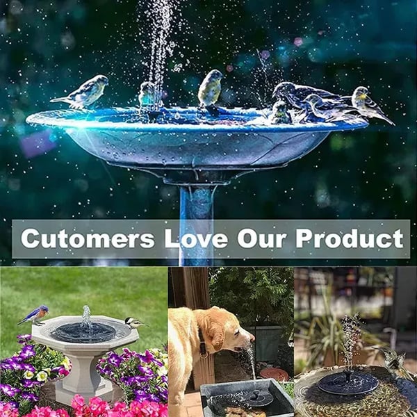 💧SCONTO DEL 60% IN QUESTO MOMENTO! ☀️ Pompa solare per fontana e vaschetta per uccelli – Pannello solare da 1,4 W, 4 ugelli e modello sommergibile per laghetti, giardini e piscine 🐦