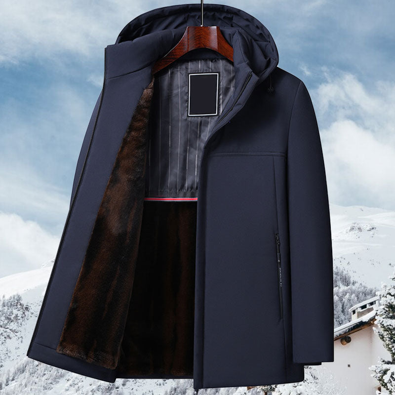 🧥 ORA 60% DI SCONTO! 🔥 Parka con cappuccio da uomo - Isolato e impermeabile, massimo comfort invernale