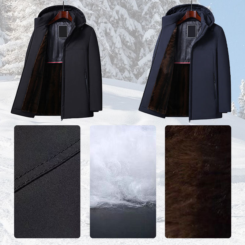 🧥 ORA 60% DI SCONTO! 🔥 Parka con cappuccio da uomo - Isolato e impermeabile, massimo comfort invernale