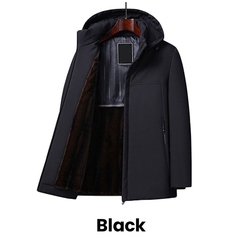 🧥 ORA 60% DI SCONTO! 🔥 Parka con cappuccio da uomo - Isolato e impermeabile, massimo comfort invernale