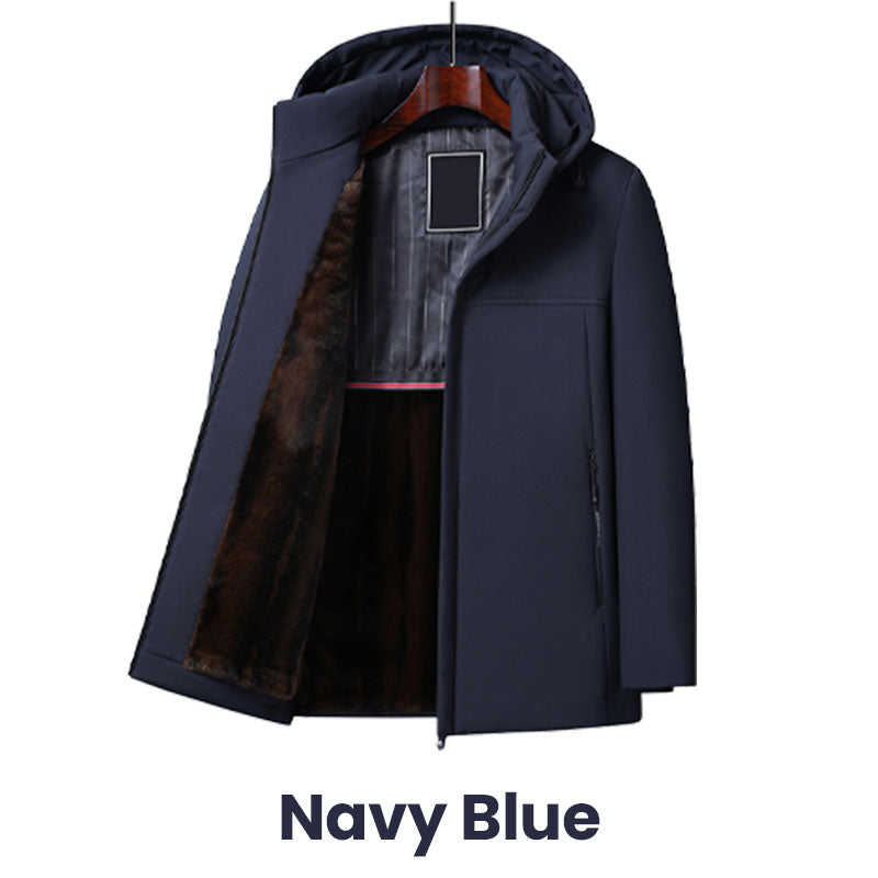 🧥 ORA 60% DI SCONTO! 🔥 Parka con cappuccio da uomo - Isolato e impermeabile, massimo comfort invernale