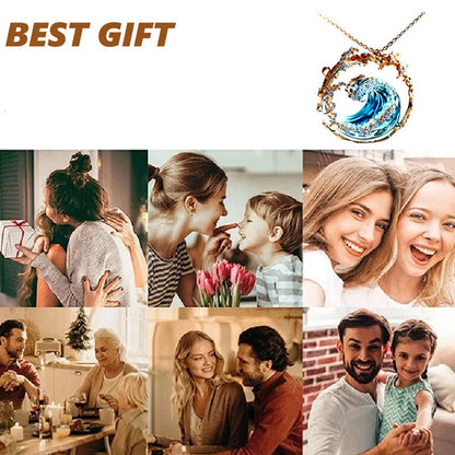 ❄️60% di sconto🌊Set elegante con collana, anello e orecchini blu